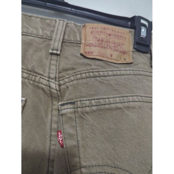 VTG Levis Womens 550 Relaxed Fit Tapered Leg USA Made Beige Denim Size 7 Medium - Picture 4 of 9